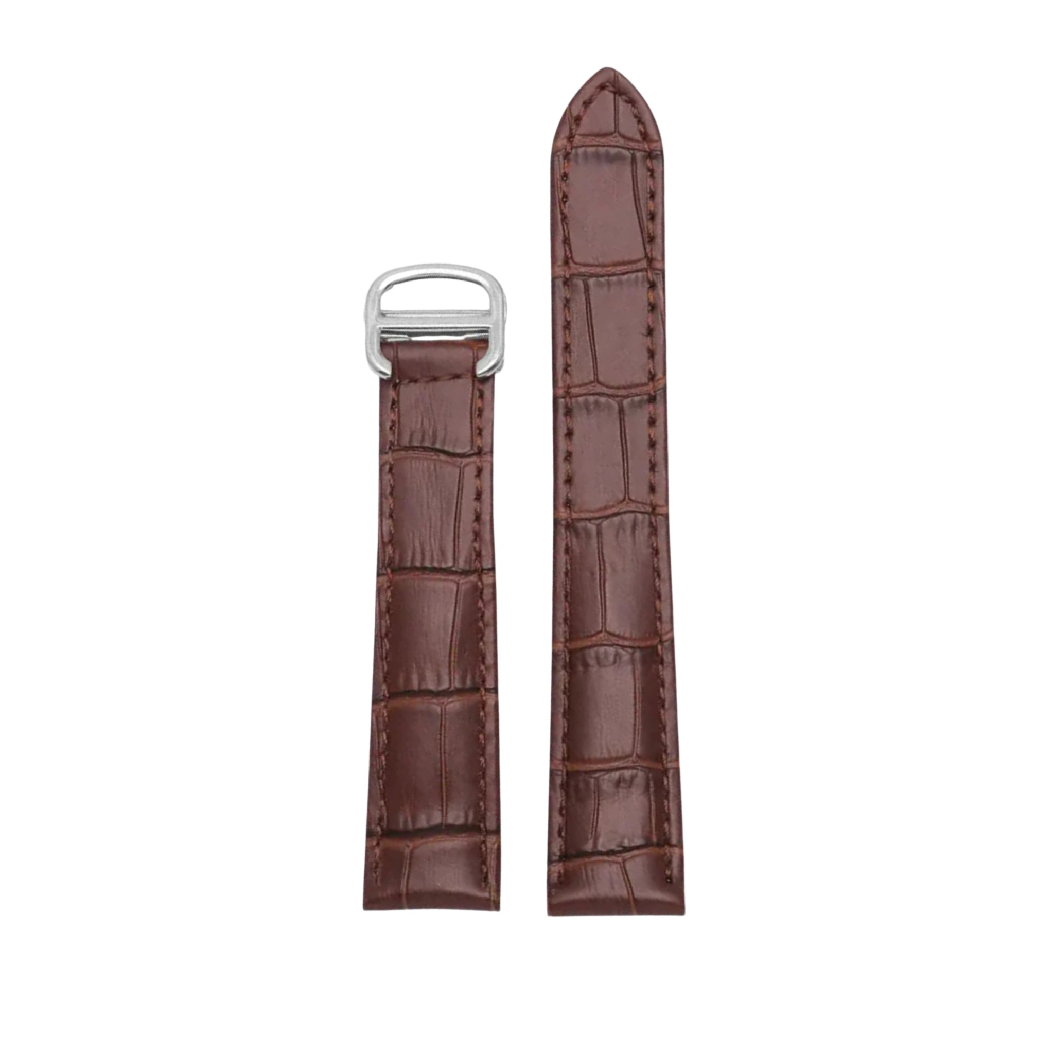 Leather Strap - For Cartier Tank - Brown - Helvetus